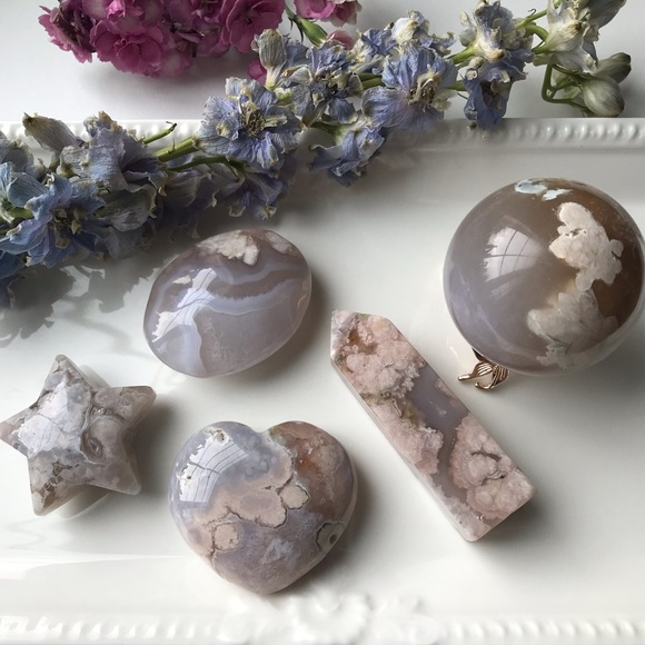 Flower Agate Blue Bundle - Picture 1 of 16